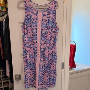 Lilly Pulitzer Pink and Blue Floral Dress